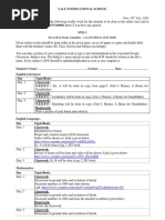 Yale International School: Prescribed Study Guideline - 2 (12.07.2020 To 16.07.2020)