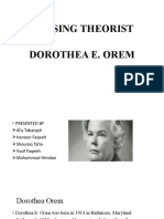 Nursing Theorist Dorothea E. Orem