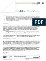 Lesson 10: Representing, Naming, and Evaluating Functions: Student Outcomes