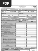 BIR Form No. 1701