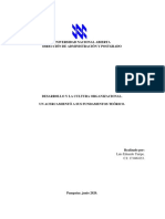 1 - ENSAYO - DESARROLLO y LA CULTURA ORGANIZACIONAL