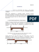 Aula 01 - Cinemática