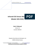 Infrared CO2 Sensor Module (Model: MH-Z19C) : User's Manual