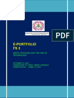 E-Portfolio FS3: Micro Teaching and The Use of Technology