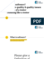 Module 1. Software Quality and Software Testing