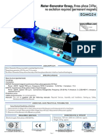 Motor-Generator Group, Three-Phase 24vac,: No Excitation Required (Permanent Magnets)