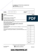 University of Cambridge International Examinations General Certificate of Education Advanced Subsidiary Level and Advanced Level