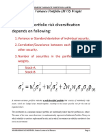 Minimum Variance Portfolio