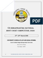 VII Indraprastha National Moot Court Competition Brochure