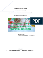 Recién Nacido en Riesgo :trastornos Adquiridos y Trastornos Congénitos