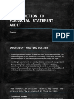 Introduction To Financial Statement Audit