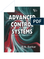 Advanced Control Systems: B.N. Sarkar