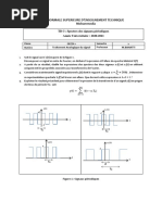 2019 - 2020 - TD - 3 - T.Signal - GECSI-1 - Spectres Des Signaux Périodiques (Peigne de Dirac)