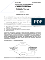 Habilidad Verbal-Semana #1