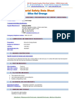 Silica Gel Orange MSDS