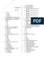 Soal Tbi: Part 1 - Structure and Written Expression