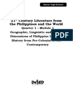 21 Century Literature From The Philippines and The World