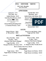 Dinnermenu