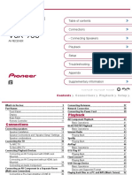 Instruction Manual: Connections - Connecting Speakers Playback Setup Troubleshooting Appendix Supplementary Information