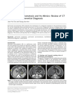 Peritoneal Carcinomatosis and Its Mimics - Review of CT Findings For Differential Diagnosis