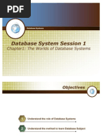 T1 - Chapter 1 - The Worlds of Database Systems