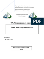 TP Échangeur de Chaleur