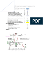 Stability Calculation of Abutment: Project