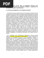 SE1 - Imbernon - La Discusión Paradigmática en La Investigación Educativ