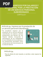 Cap. I. Ingresos Por Salarios