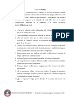 Cuestionario Sobre La Política Pública Prot Integral