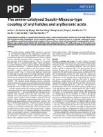 The Amine-Catalysed Suzuki-Miyaura-type Coupling of Aryl Halides and Arylboronic Acids