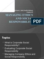 Managing Ethics and Social Responsibility: Management by Richard L. Daft (Twelfth Edition) Chapter-05