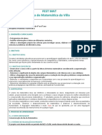 Projeto Feira de Matemática - 2019