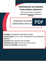 Informe N°3 Densidad Aparente