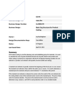 BDD Product Costing