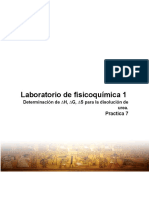 Determinación de H, G, S para La Disolución de Urea. Practica 7