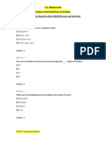 S. E. (Mechanical) Subject: Solid Modeling and Drafting Multi-Choice Questions Bank (QUIZ) (Curves and Surfaces)