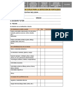 Lista de Cotejo para La Detección de Fortalezas