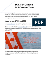 Ultimate Guide On TEF Canada, TCF, TEFAQ, TCF Quebec Tests