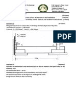 Answer The Following Questions:: Course Title: Foundation Engineering Course Code: STE 421 Duration: Two Hours