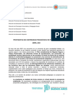 SSE 1 SECUNDARIA - No Presencialidad Propuesta Reorganización Institucional 2021