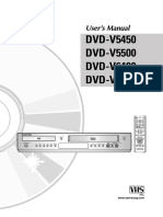 DVD-V5450 DVD-V5500 DVD-V6400 DVD-V6500: User's Manual