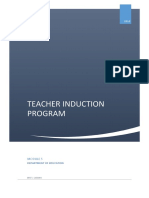 Teacher Induction Program: Department of Education