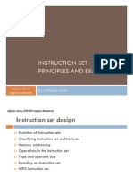 Instruction Set Instruction Set Principles and Examples Principles and Examples Principles and Examples Principles and Examples