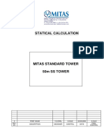 Statical Calculation of 50m Tower