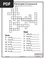 Past Participle Crossword Puzzle