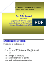 Earthquake Resistant Design by Seismic Base Isolation - Dr. R.S. Jangid