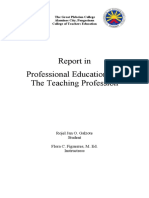 Report in The Teaching Profession