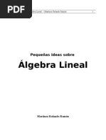 Pequenas Ideas Sobre Algebra Lineal