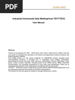 Industrial Intrinsically Safe Mobilephone TEV7/TEV8: User Manual